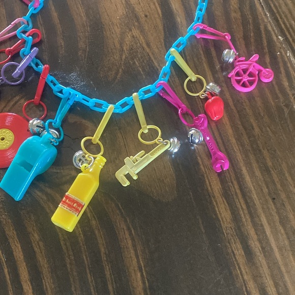 1980’s Bell Charm Necklace 12 charms - Picture 3 of 3